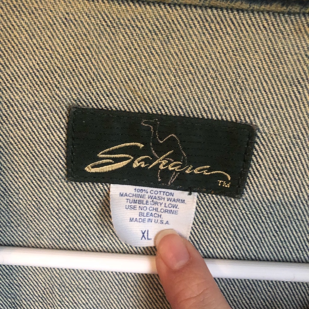Embroidered Sahara Golf Denim Jacket - Picture 2 of 5